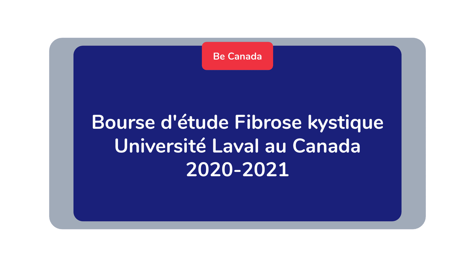 Bourse d'étude Fibrose kystique Université Laval