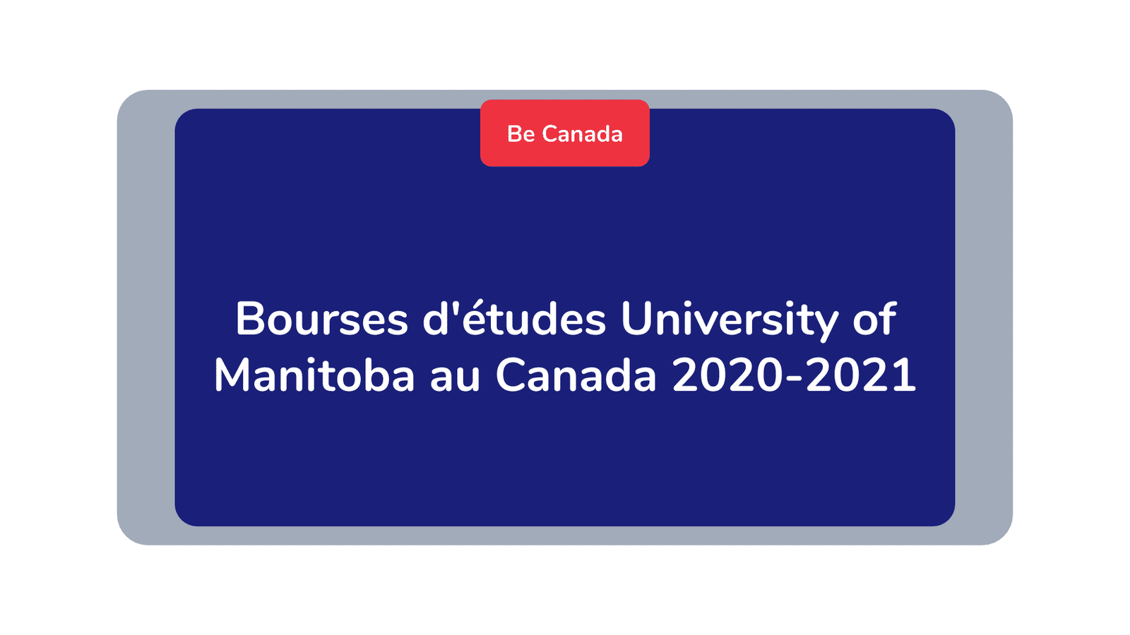 Bourses d'études University of Manitoba