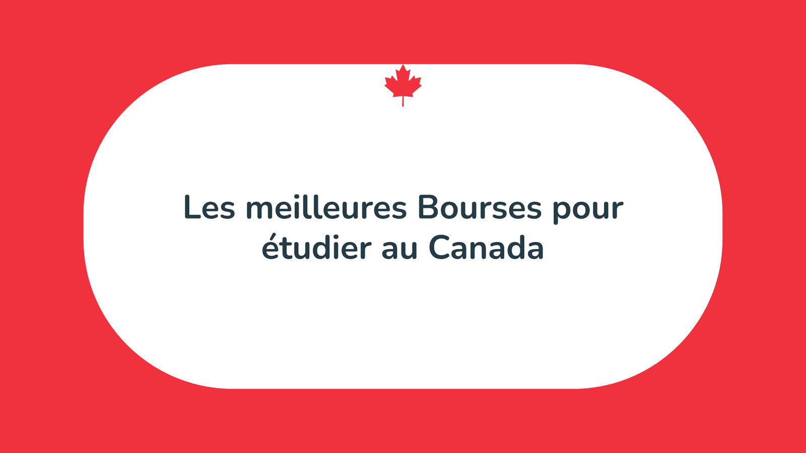 Bourses pour étudier au Canada