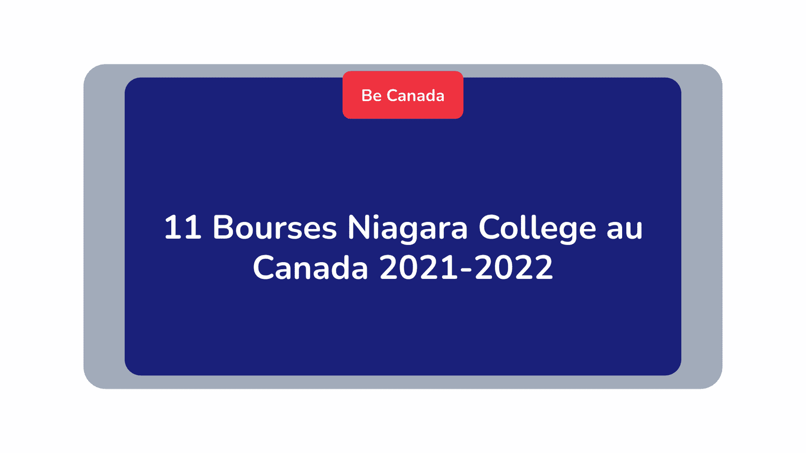 11 Bourses Niagara College