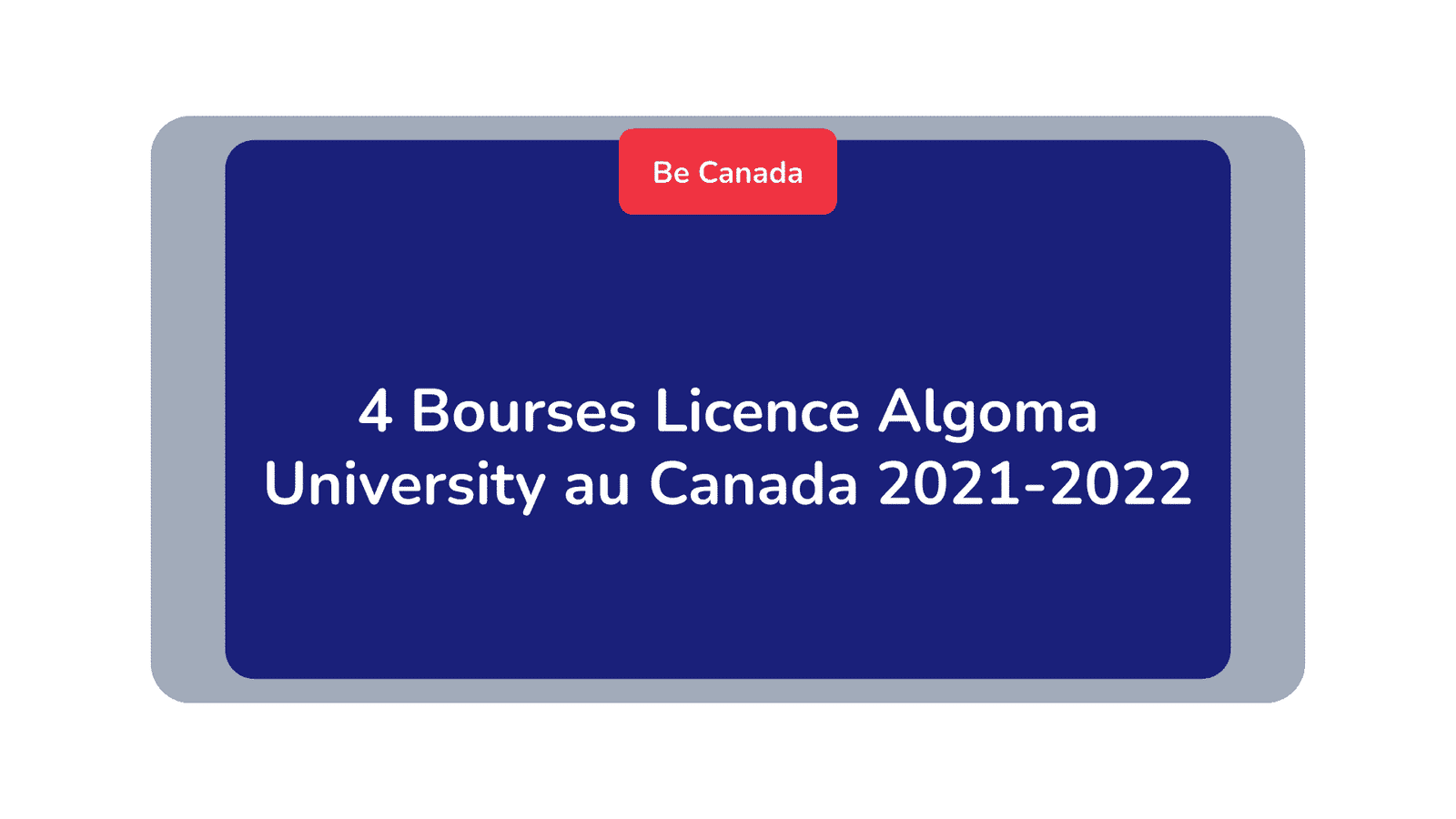 Bourses Licence Algoma University