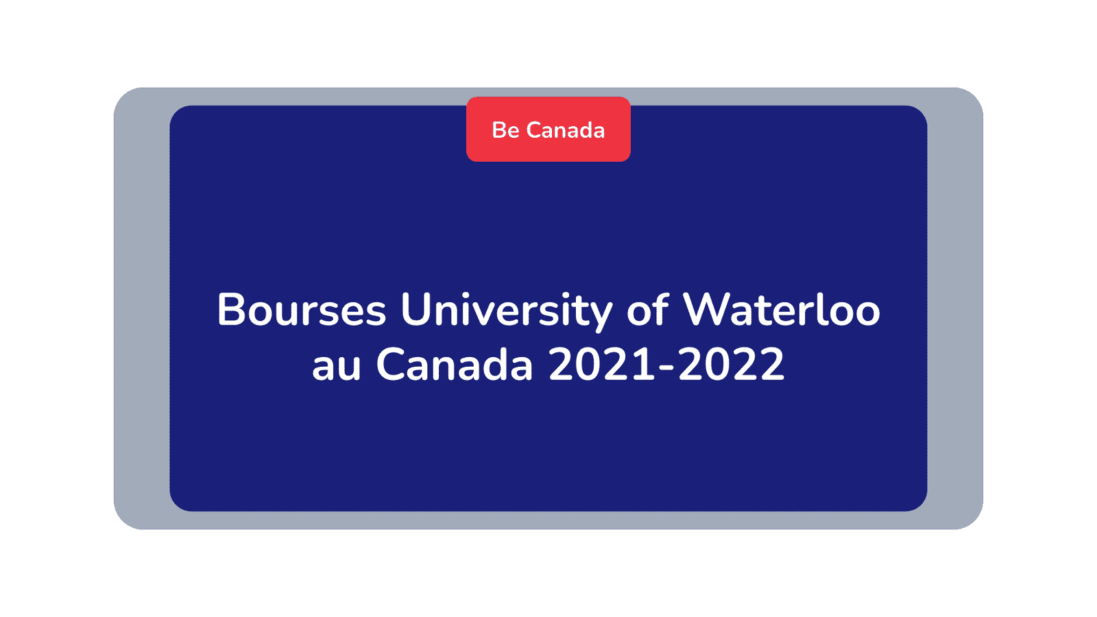 Bourses University of Waterloo