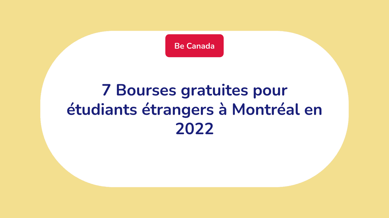 Bourses gratuites pour étudiants étrangers à Montréal