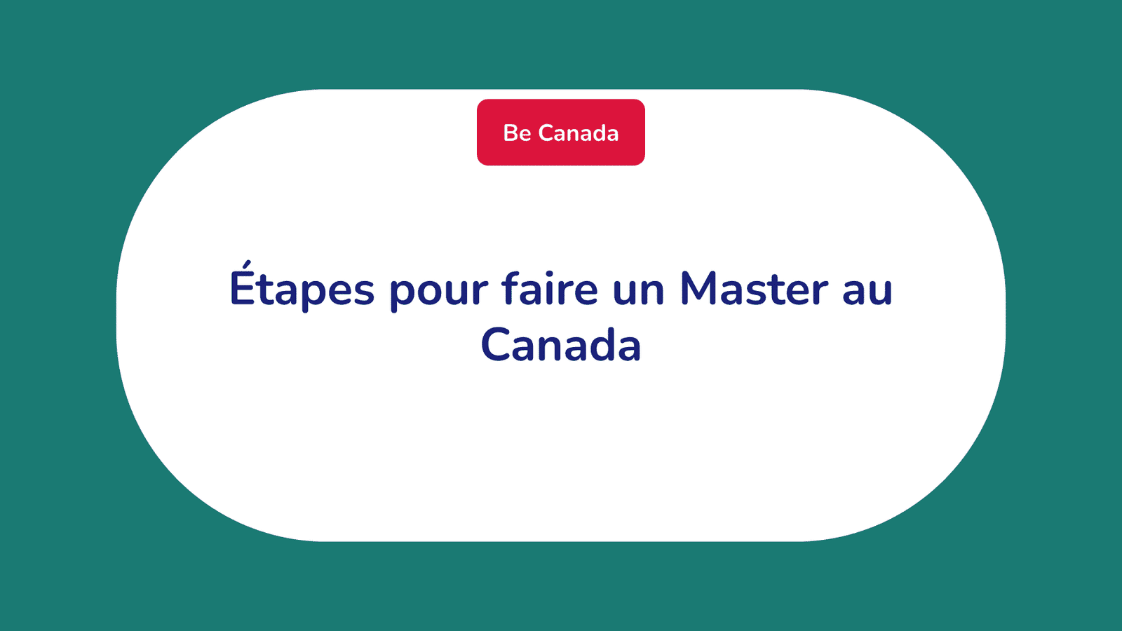 5 étapes pour faire un master au Canada en 2024