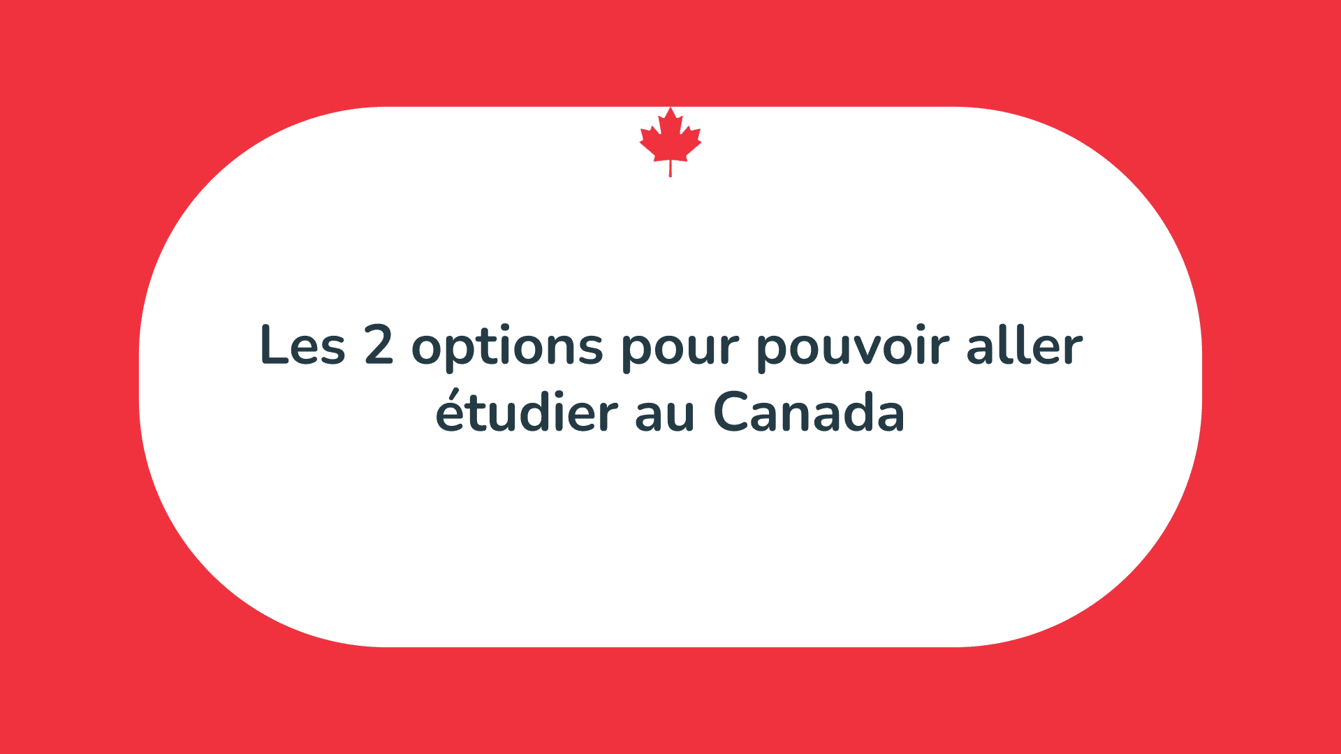 Les 2 options pour pouvoir aller étudier au Canada en 2024