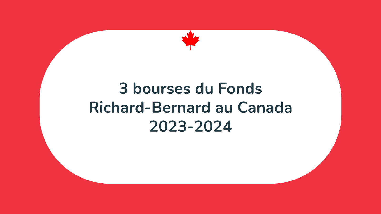 bourses du Fonds Richard-Bernard
