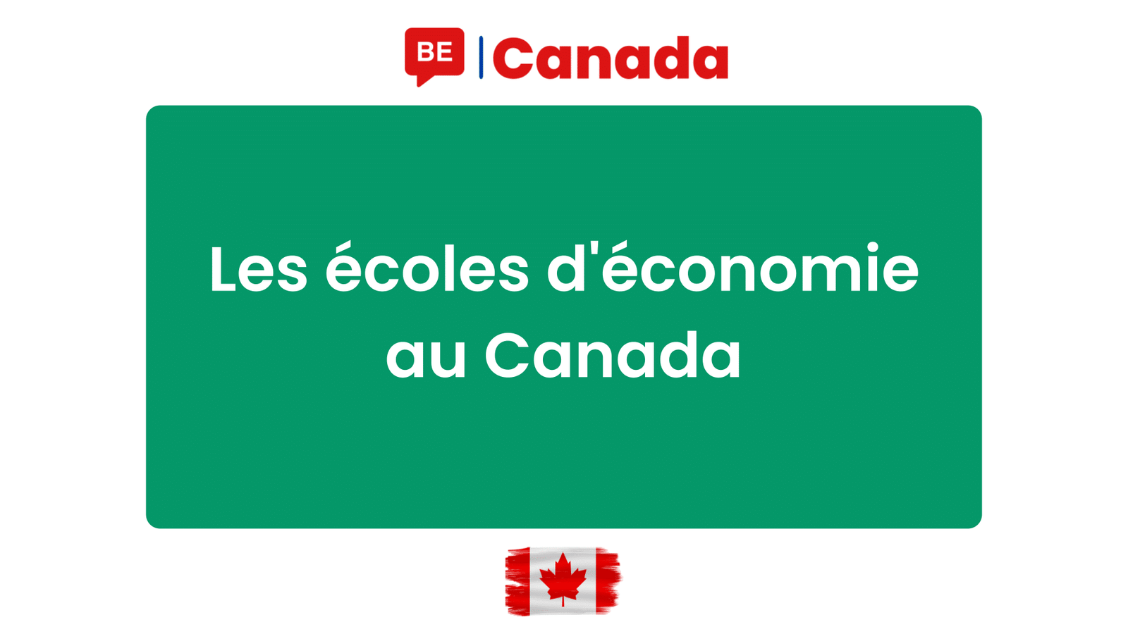 Les écoles d'économie au Canada